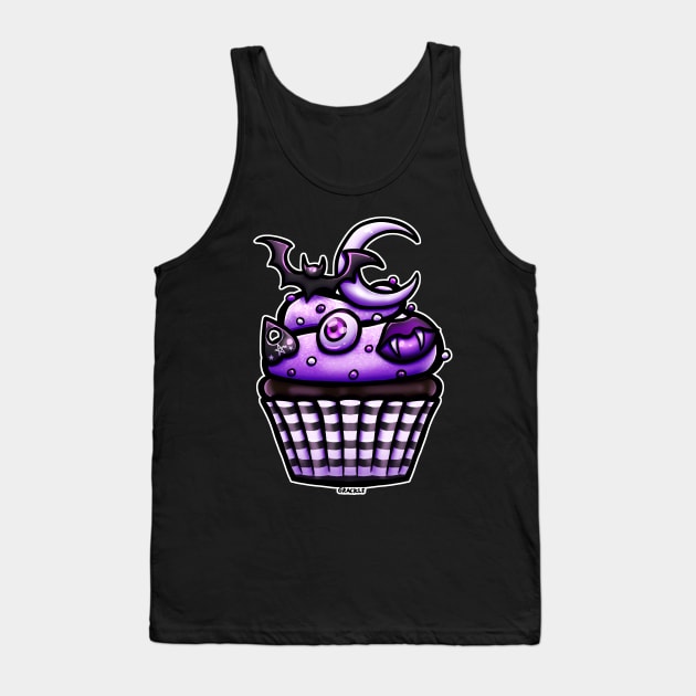 Creepy Cute Cupcake Tank Top by Jan Grackle